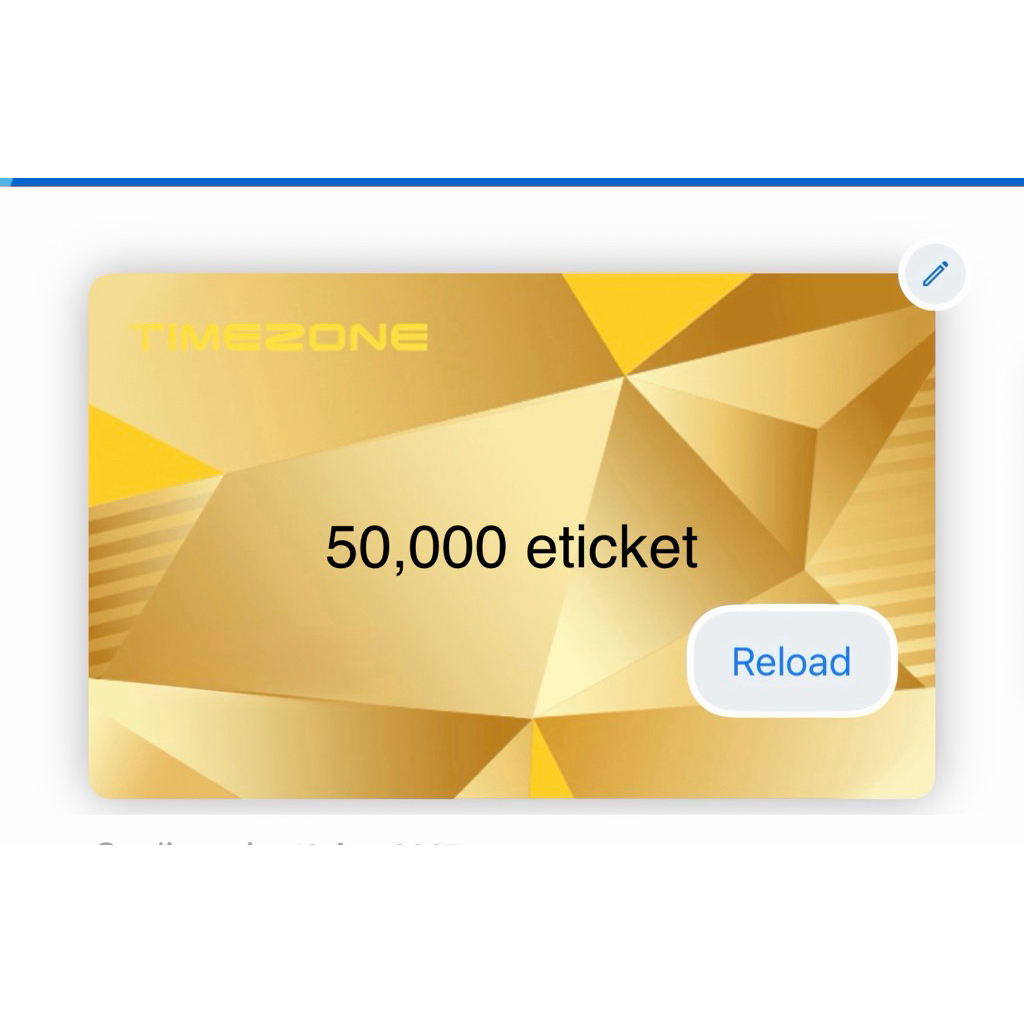 Kartu timezone RED & GOLD Berisi e-ticket sesuai kebutuhan (Bisa scan masuk Fun Apps)