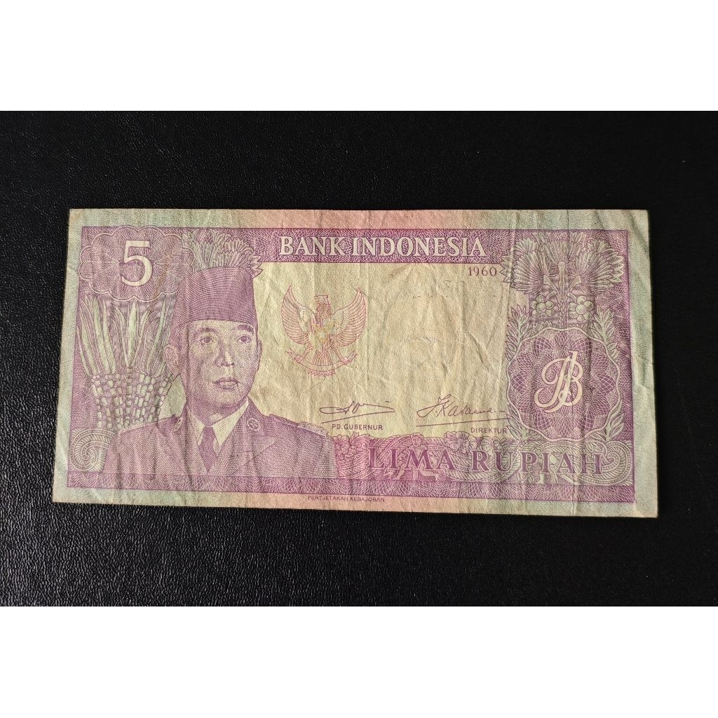 Uang Kuno Indonesia: Seri Soekarno 5 Rupiah (Tahun 1960)
