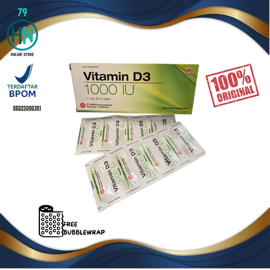 Vitamin D3 PIM 1000 IU 10 tablet