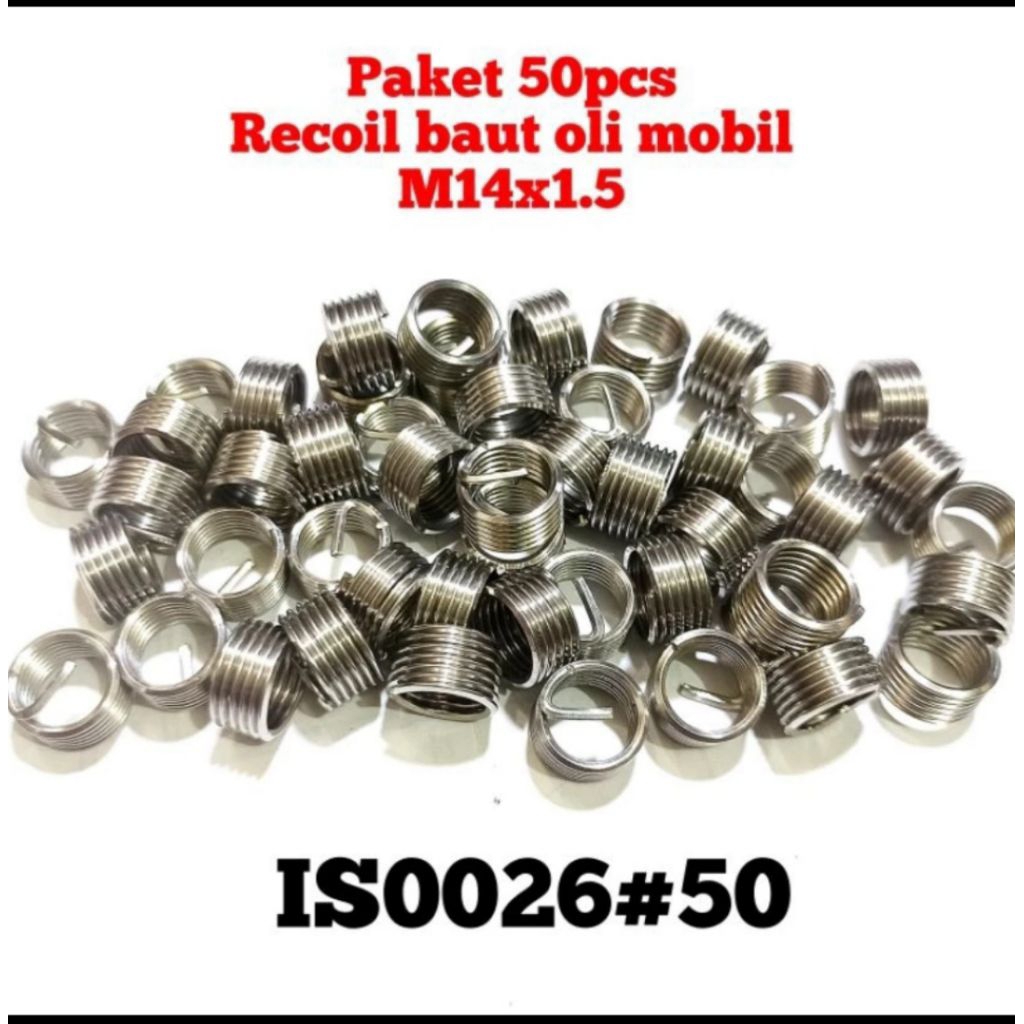 50pcs recoil baut oli m14x1.5 1D recoil baut oli baut 19 cocok untuk baut oli mobil std mini car