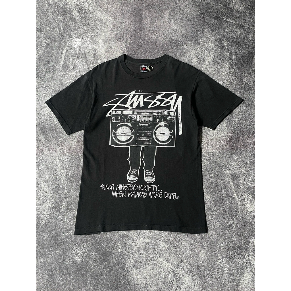 tshirt stussy dope radio 00's