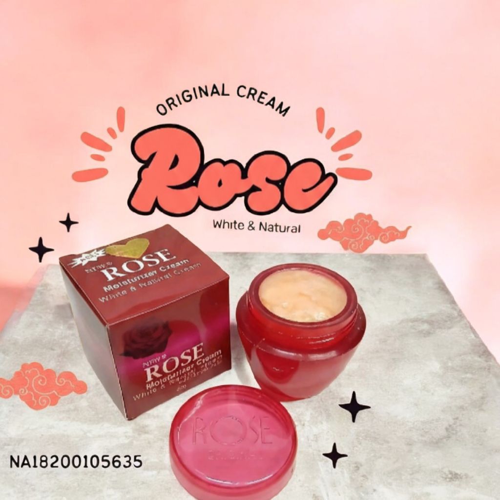 Cream Rose Moisturizer White & Natural Original  Bpom Bay Cv Herlina Indah