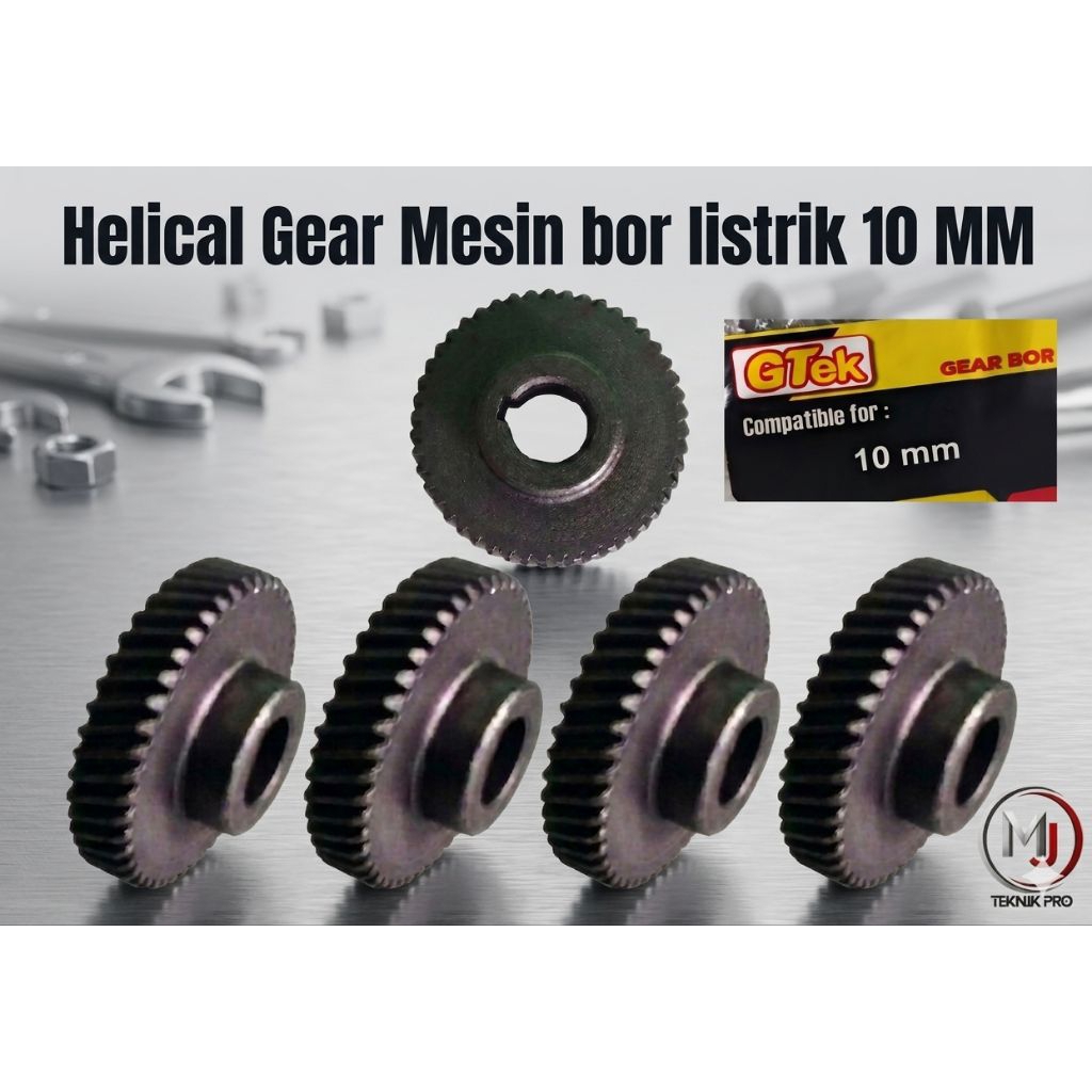 GTek Helical Gear Mesin Bor Tangan Listrik Size 10 MM