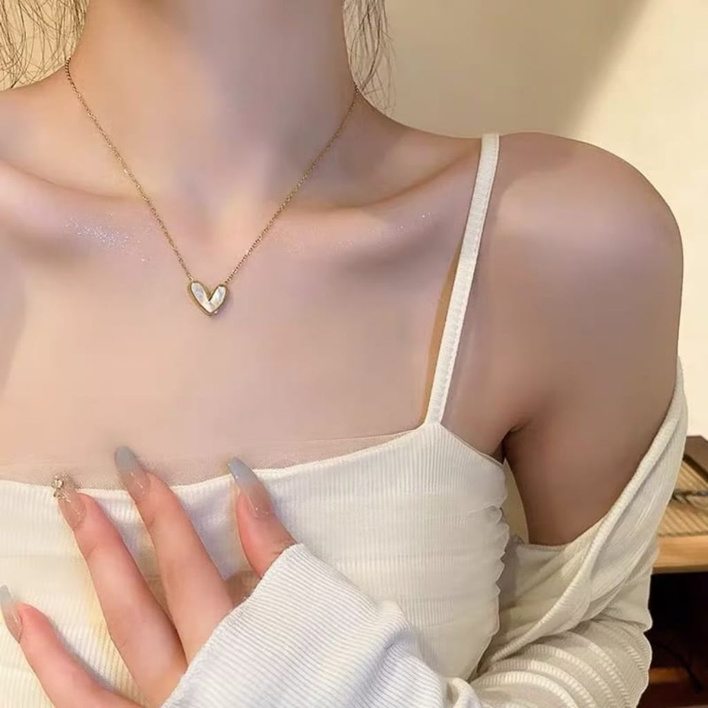 kalung rantau bandul love korea style kalung dewasa