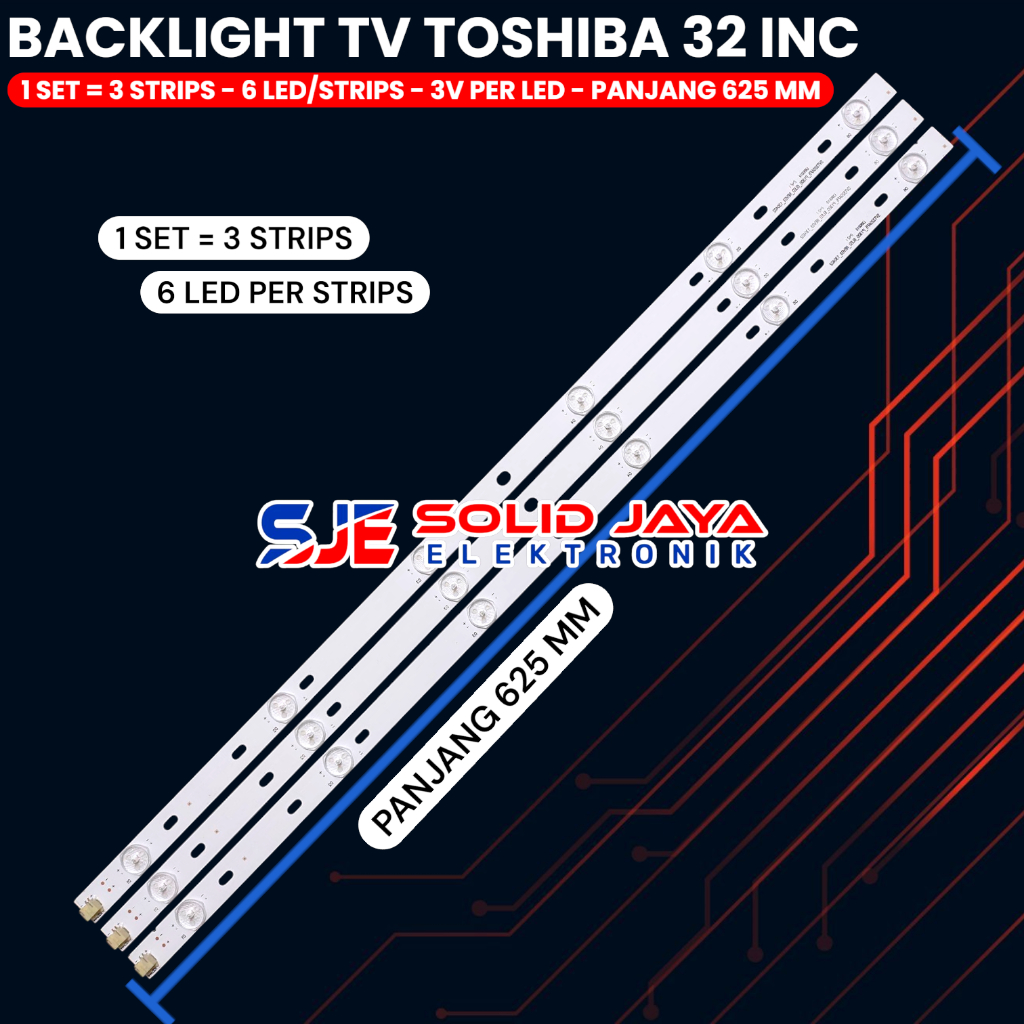 BESTPROMO BACKLIGHT TV TOSHIBA 32 INCH 32P1300VJ 32P1400VJ 32P2400VJ 32L2400VJ 32P 32L