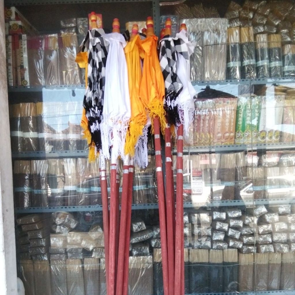 pajeng tedung Bali/tedung doglag 65 cm dan tedung Ratna 85 cm.tinggi 210 cm