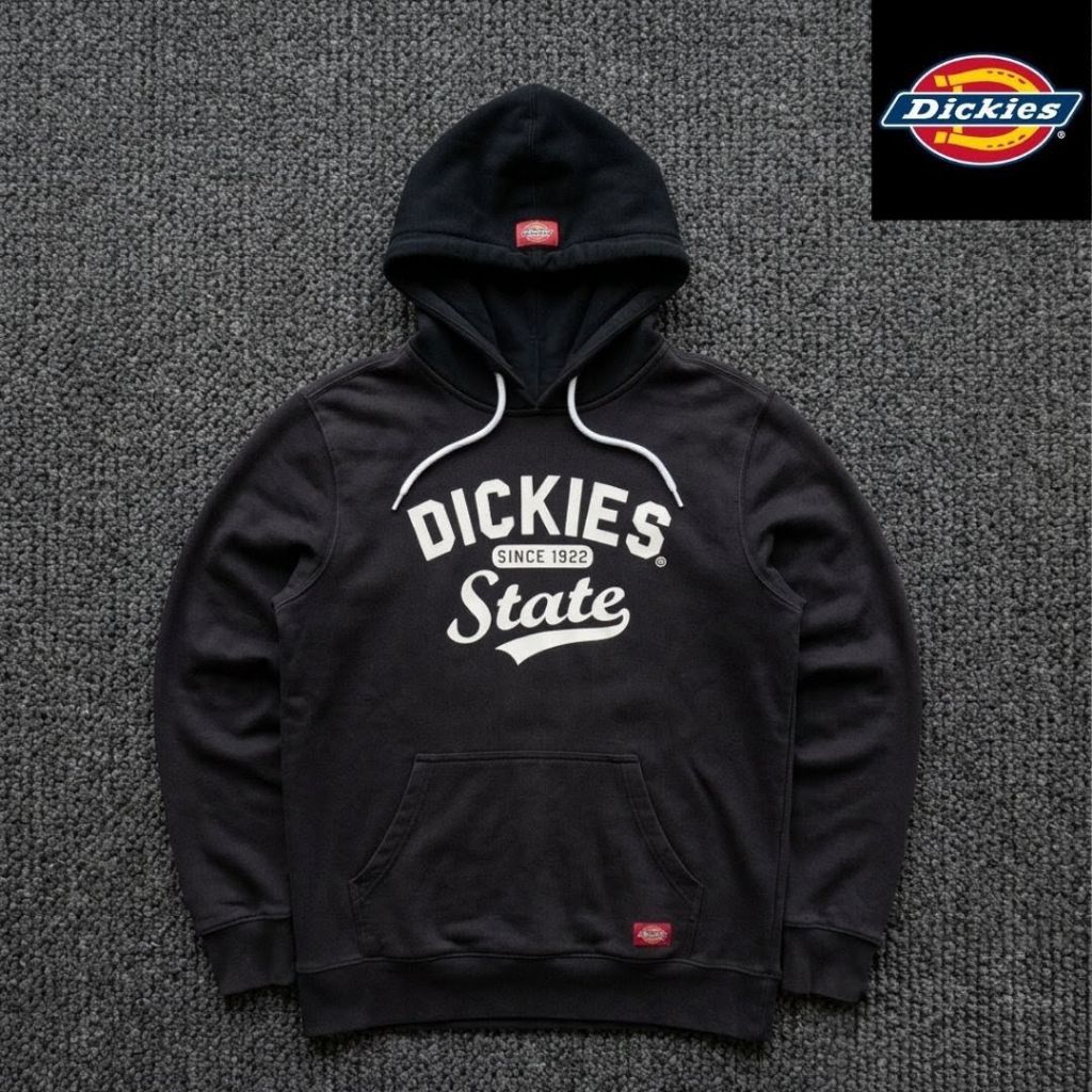 Hoodie Dickies State Black original - Size L - Preloved Kondisi Bagus