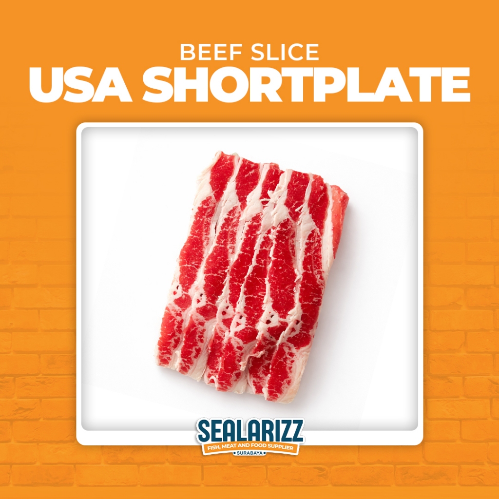 USA Shortplate / Beef Slice US / No Mix / Amerika Asli / Grill / Sukiyaki /Slice / BBQ / Surabaya