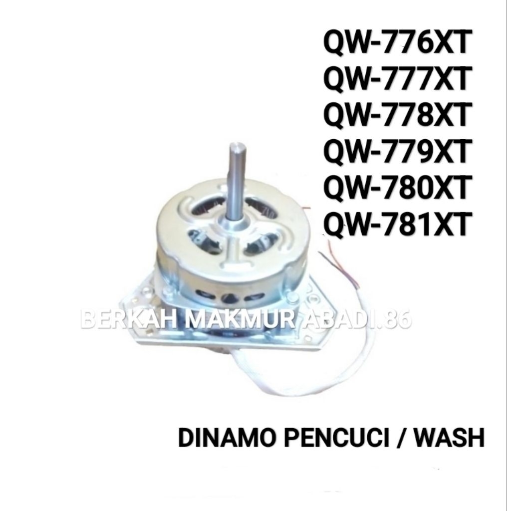 Dinamo Pencuci Mesin Cuci AQUA QW-776XT QW-777XT QW-778XT QW-779XT QW-780XT QW-781XT Wash Motor Peng