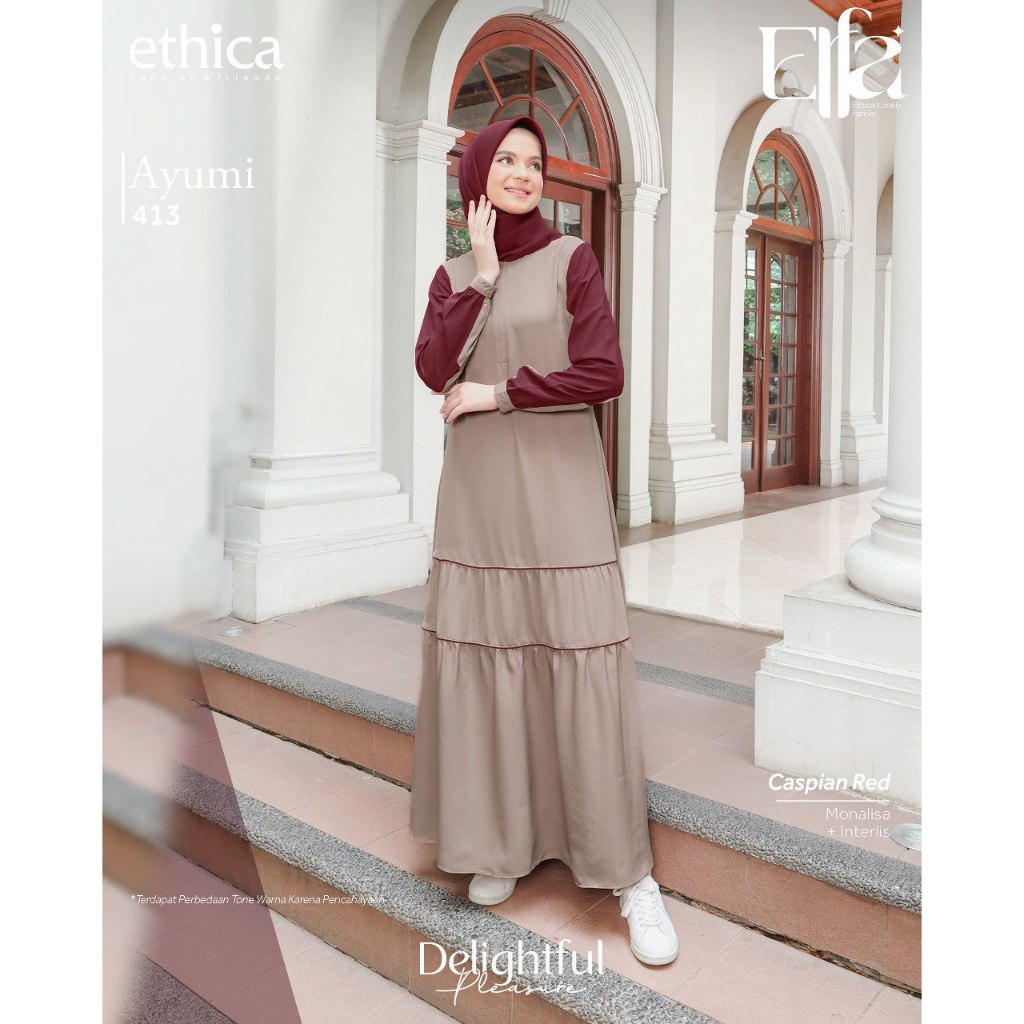 GAMIS DEWASA AYUMI 413 CASPIAN RED