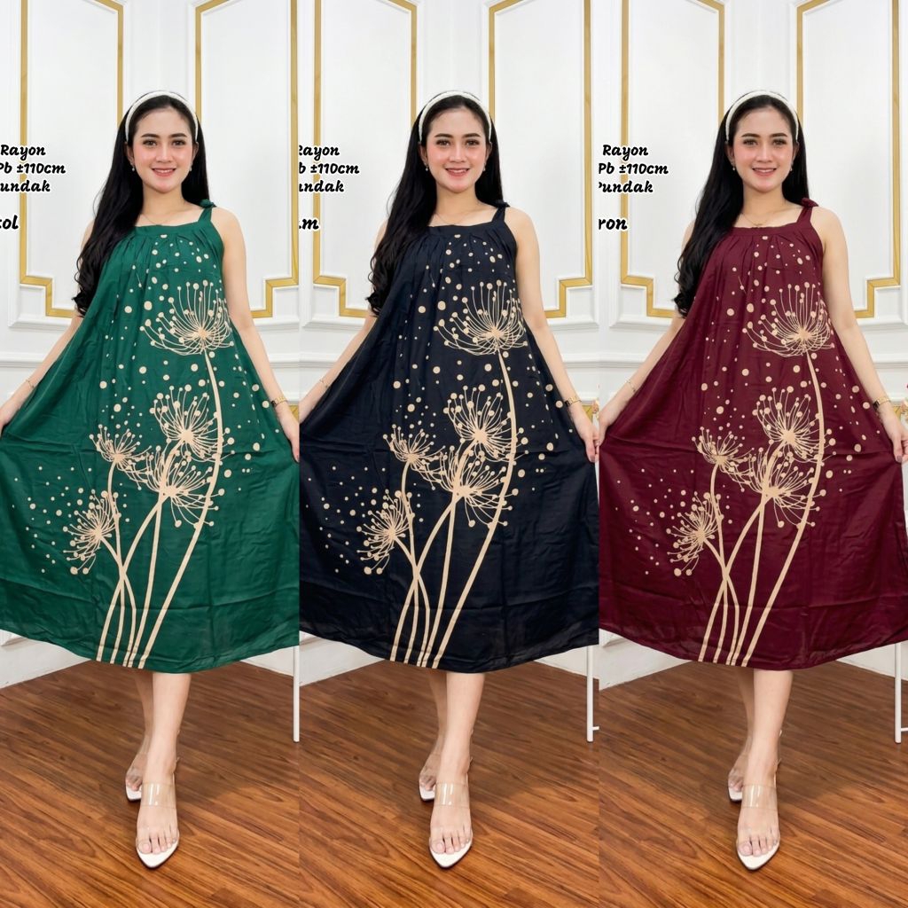 YUKENSI TALI PUNDAK / Daster Yukensi Rayon / Daster Singlet / Daster Rayon Wanita Singlet / Daster Y