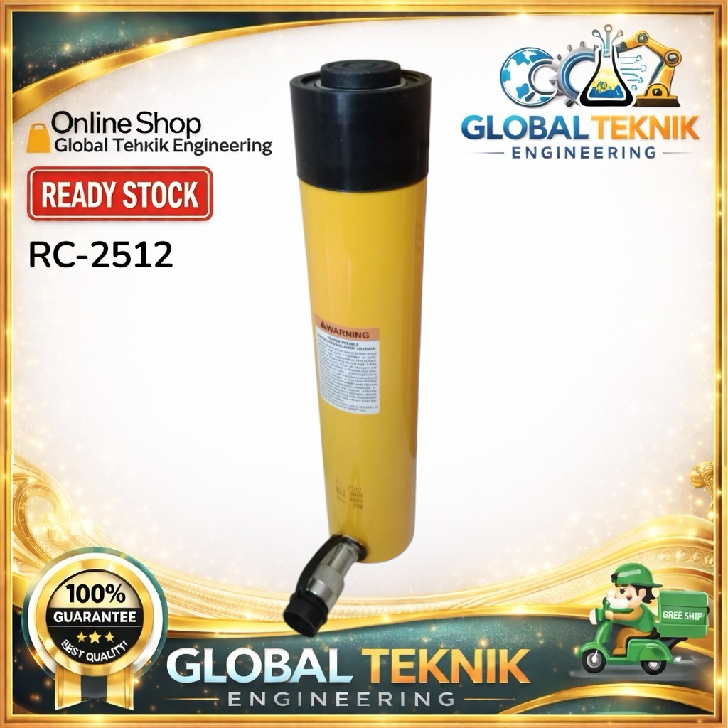 Hydraulic Cylinder 25 Ton 311mm RC-2512 BARTON Hidrolik Jack 25T Silinder