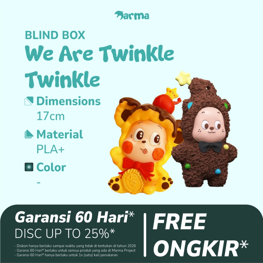 Blind Box We Are Twinkle Twinkle 17cm | Figure Lucu 3D Printing PLA+ | Hiasan Meja, Koleksi & Gift