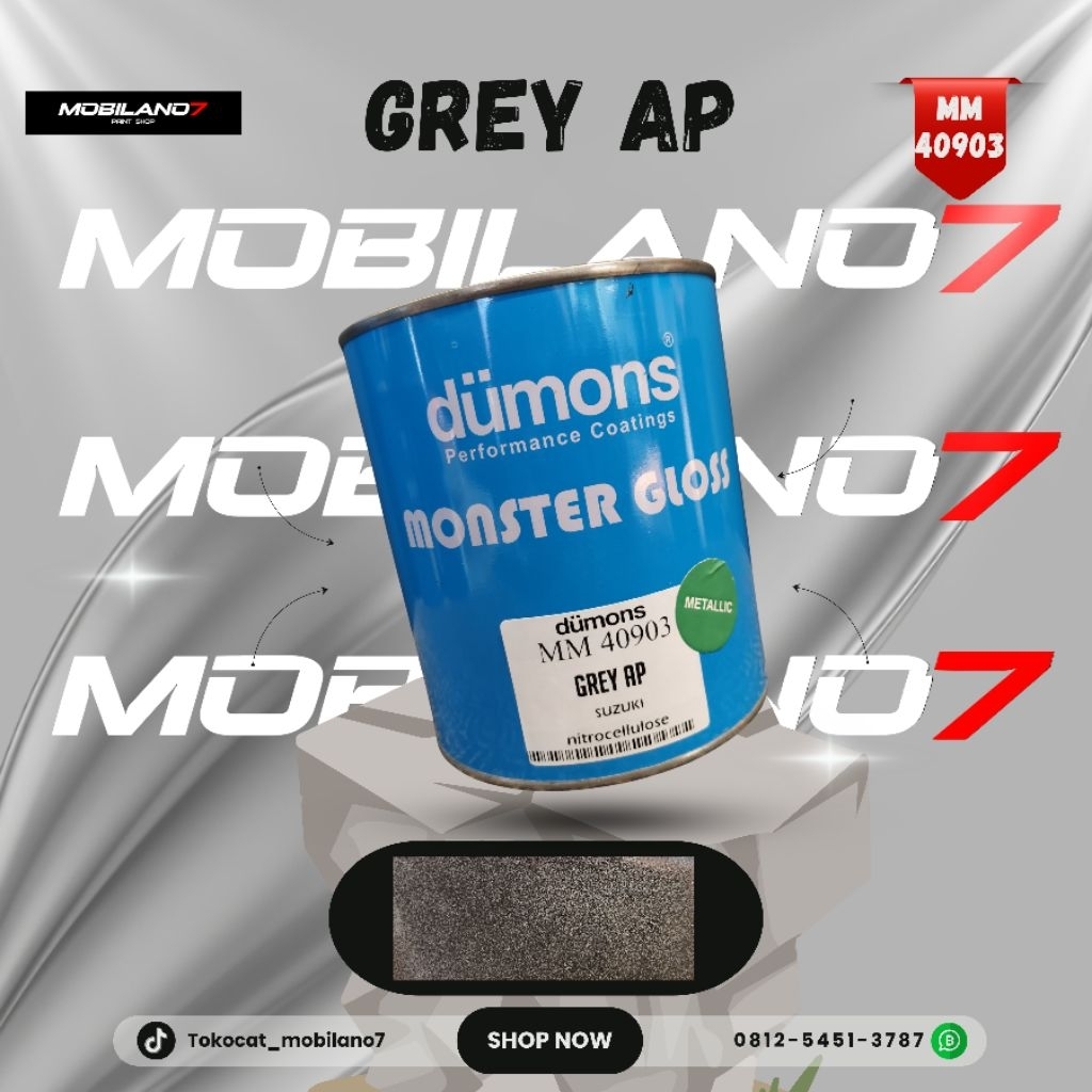CAT OTOMOTIF METALIC WARNA GREY AP