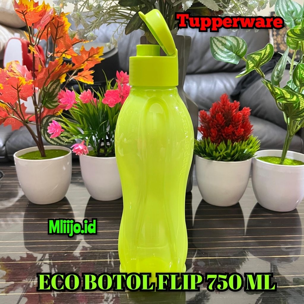 Eco Botol flip 750 ml botol minum Tupperware