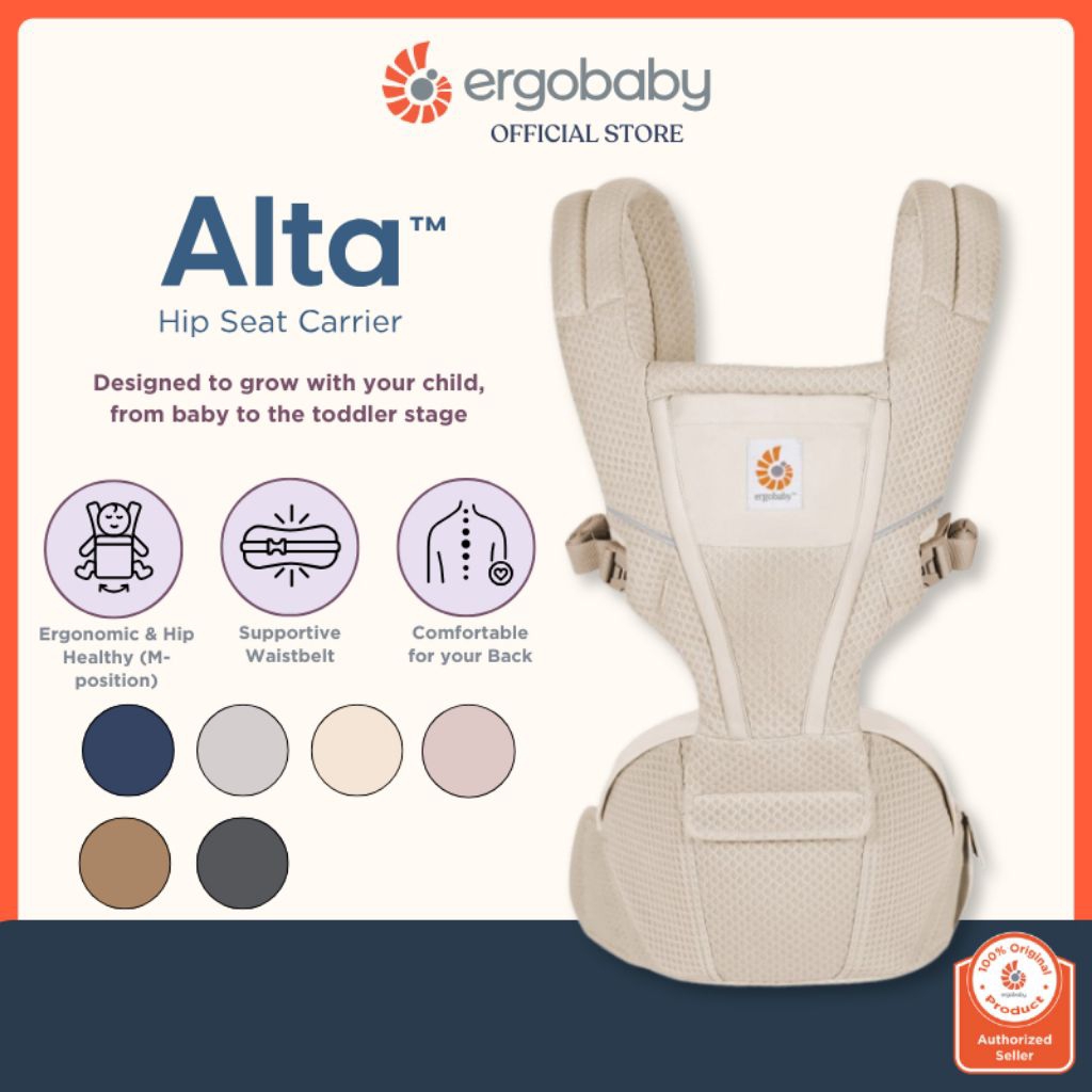 Ergobaby - Alta Hipseat - Hip Seat Baby Carrier | Gendongan Depan