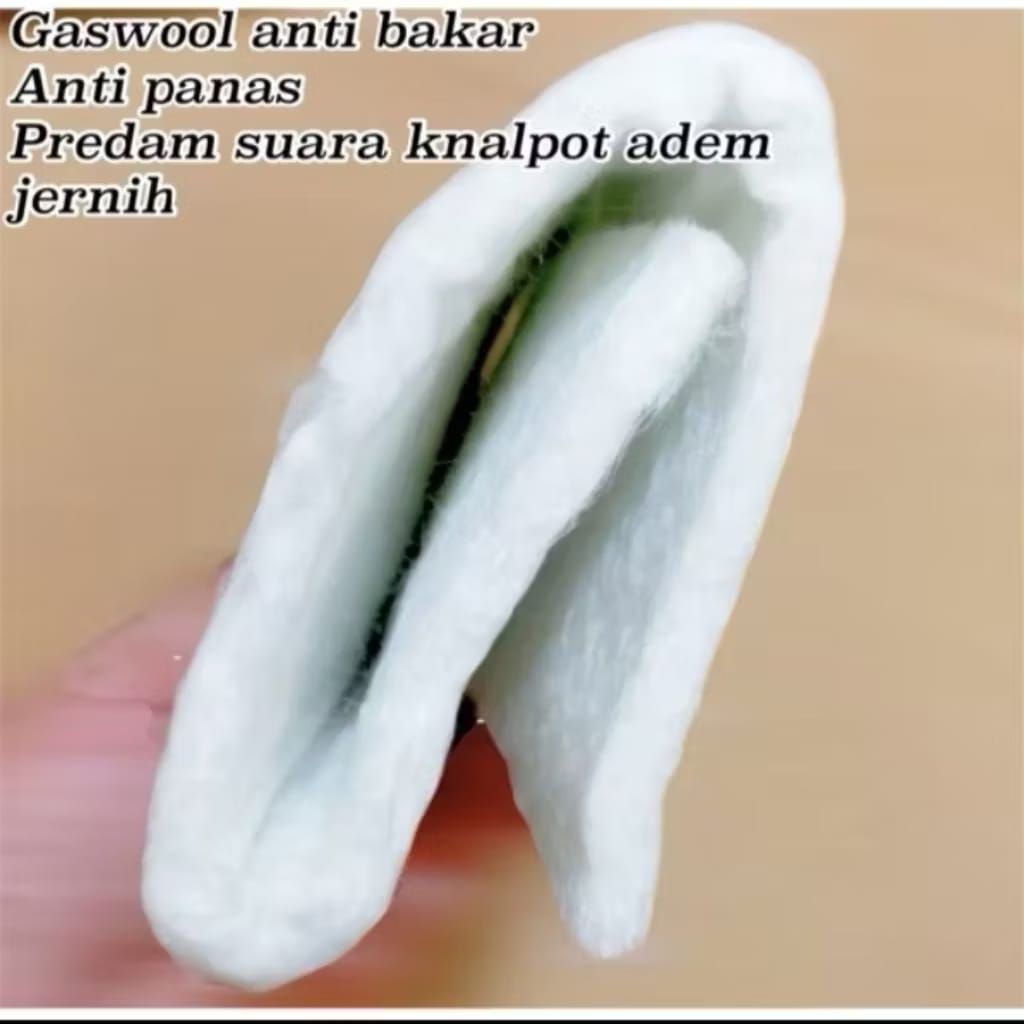 Glaswol Gasbul Glaswoll Knalpot Peredam Anti Bakar Anti Panas Premium