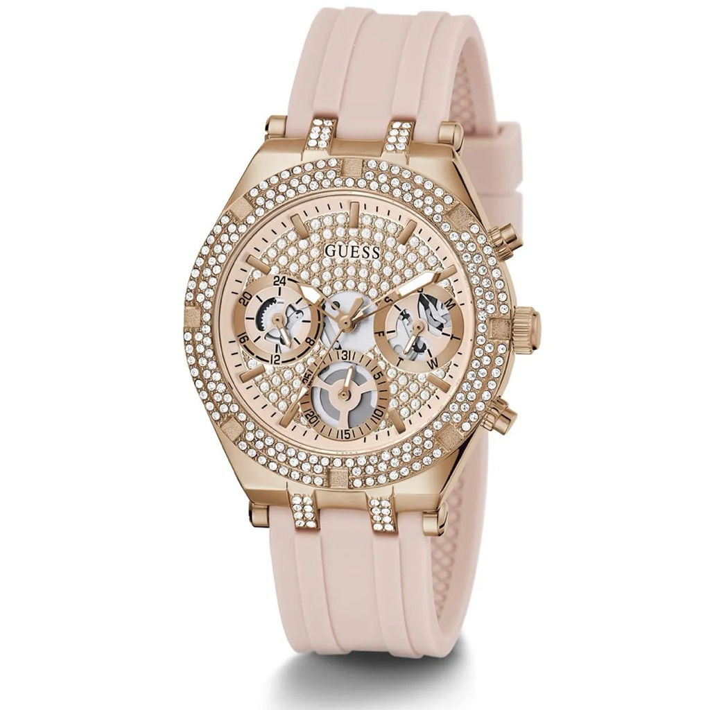 Jam Tangan Wanita GUESS Diamond Rubber Original 100%