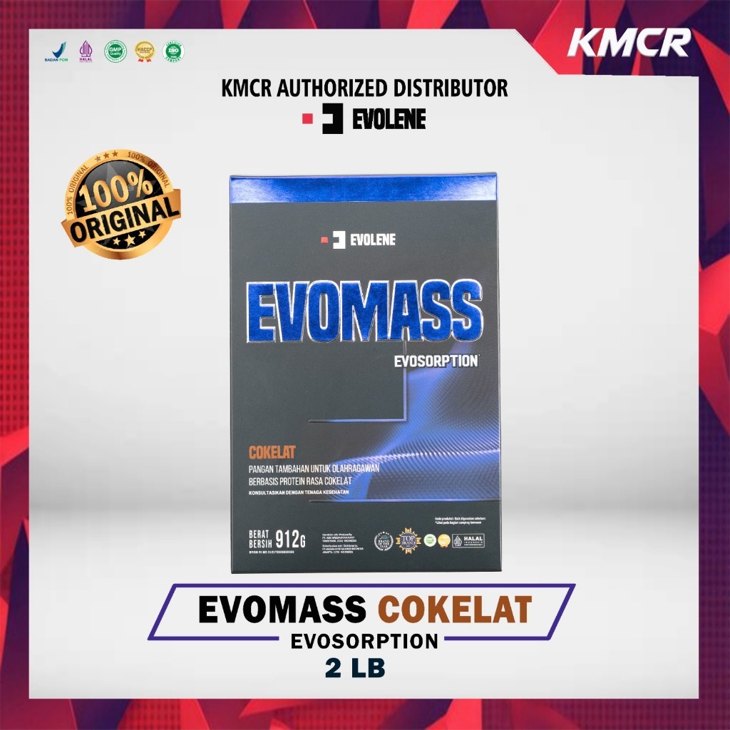 EVOLENE EVO MASS 2LB SUSU EVOMASS EVOLENE GAINER SUSU GYM DAN FITNESS - KMCR CANGGU