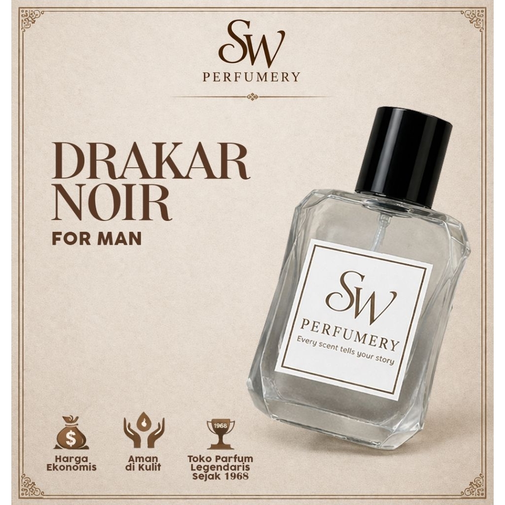 Parfum Pria Drakar Noir Parfum Cowok- Sari Wangi Parfum Tahan 24 Jam