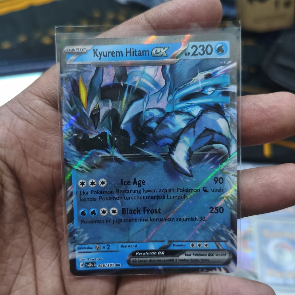 kyurem hitam ex rr tcg pokemon / kartu pokemon