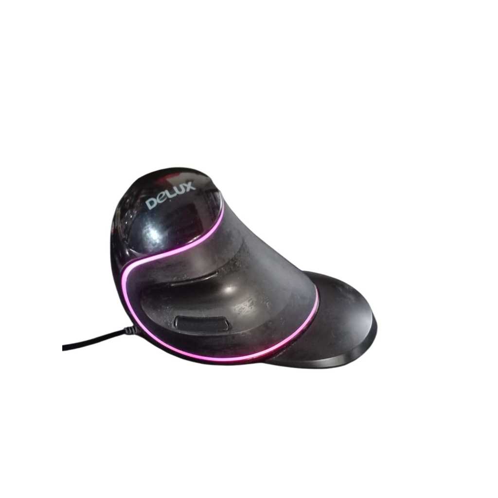 Delux M618 Plus Wired Blue Light Vertical Mouse