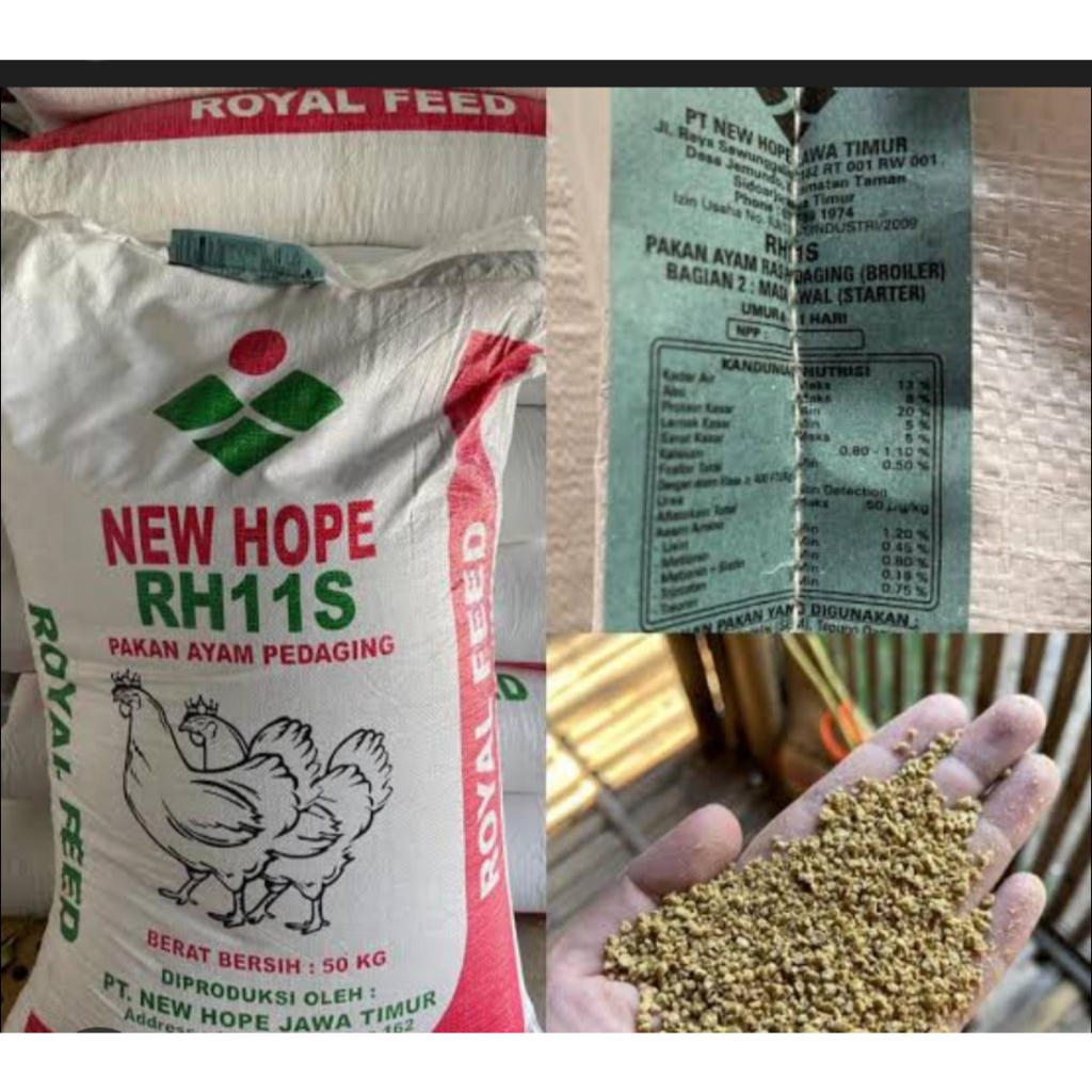 Rh11s new hope pakan ayam pur ayam pedaging murah