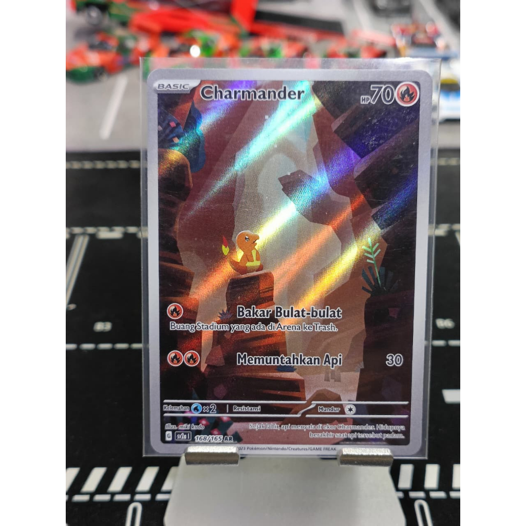 Pokemon Card Bahasa Indonesia Charmander (sv2a 168/165) AR