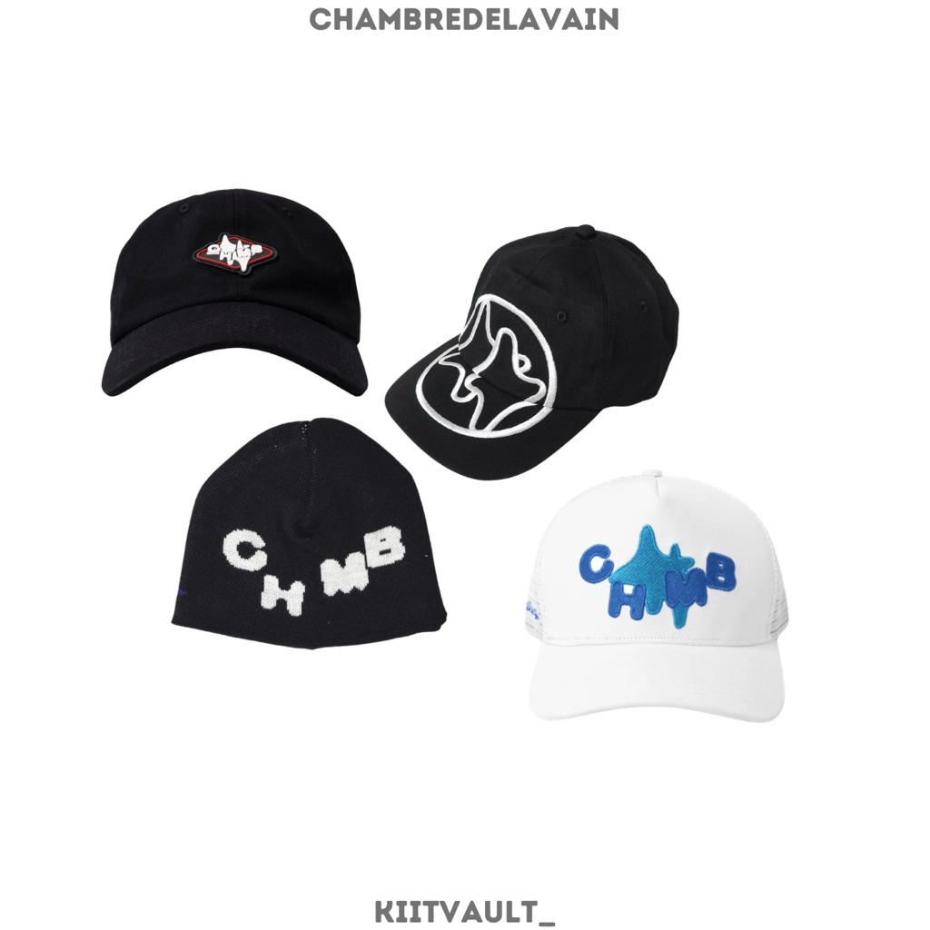 100%ORIGINAL Chambredelavain Topi / Beanie CHMB Trucker White / DLL