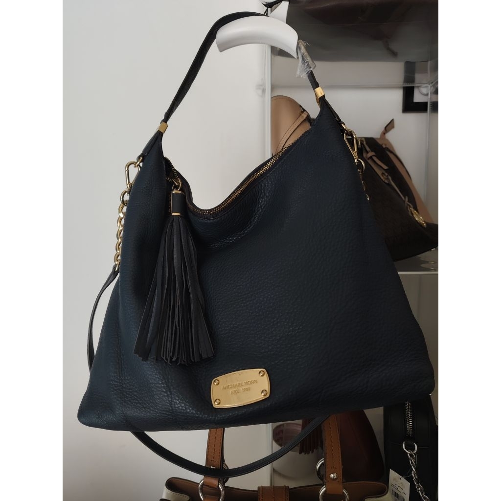 Tas Mk Bedford peable leather Navy*Sold*