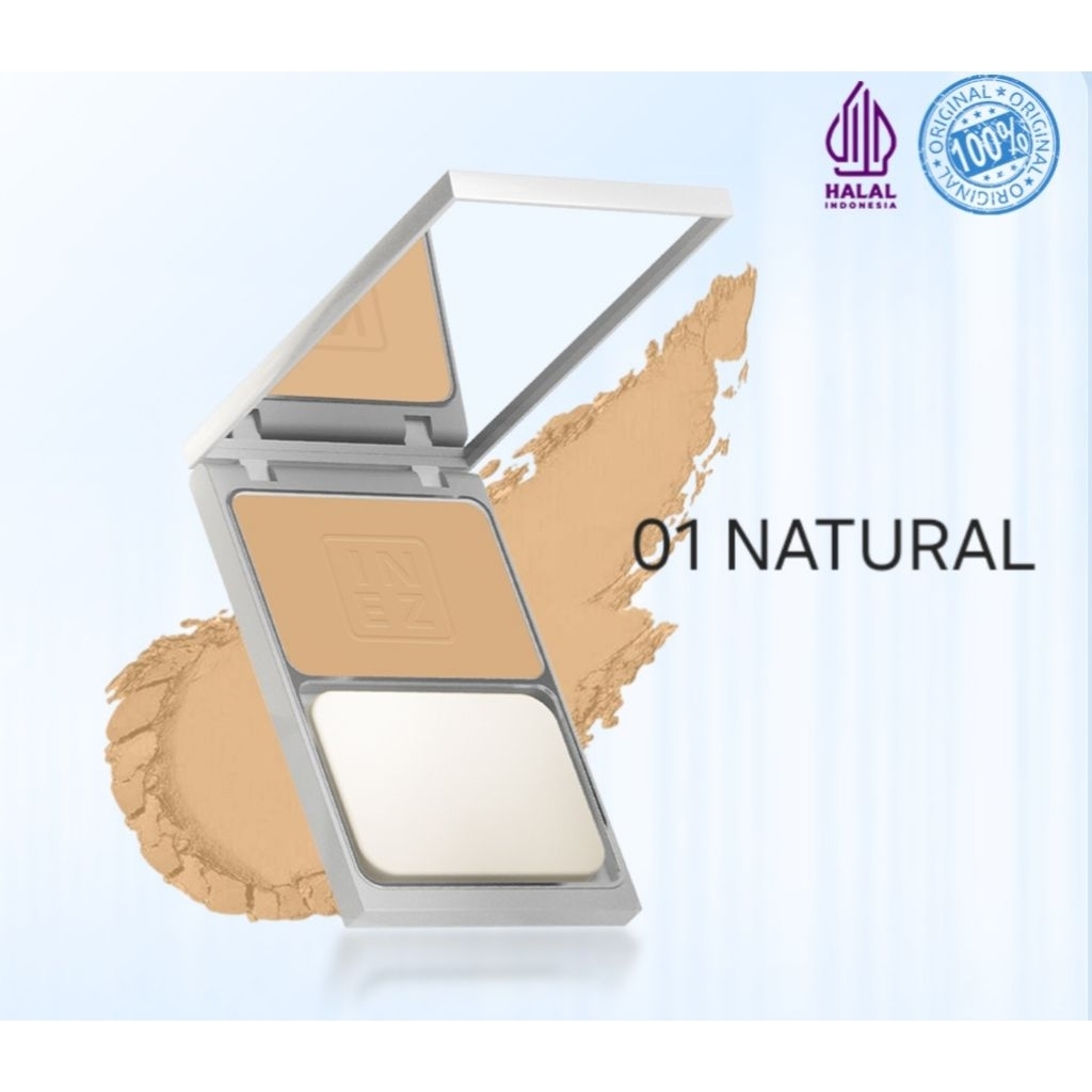 Bedak padat INEZ PPC 01 NATURAL