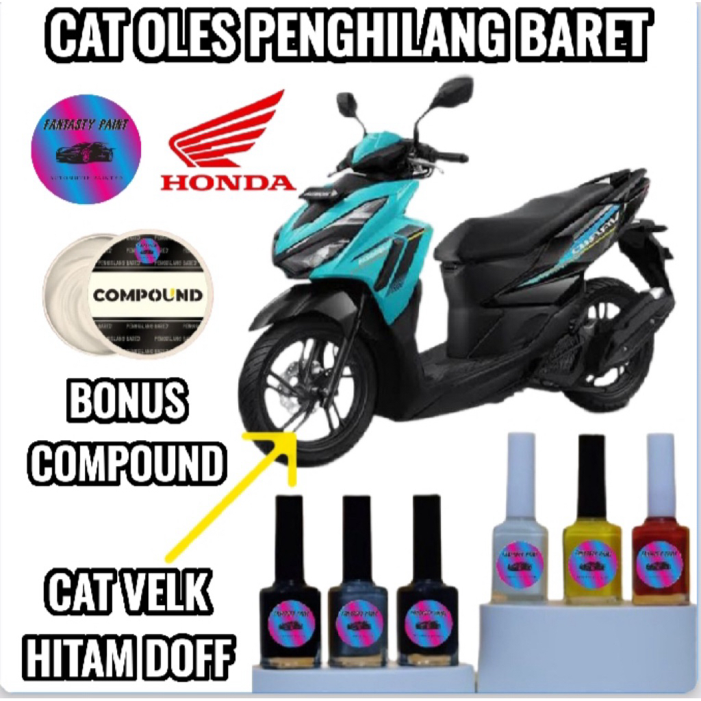 CAT VELK VELG HITAM DOFF BLACK DOFF PENGHILANG BARET MOTOR HONDA VARIO STREET 125 NEW 2026 CBS & ABS