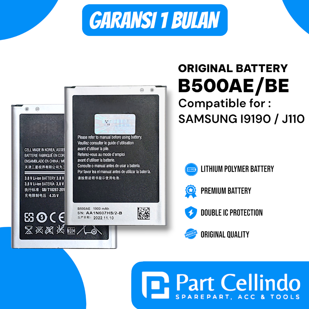 BATERAI BATRE SAMSUNG B500AE / B500BE I9190 / J110