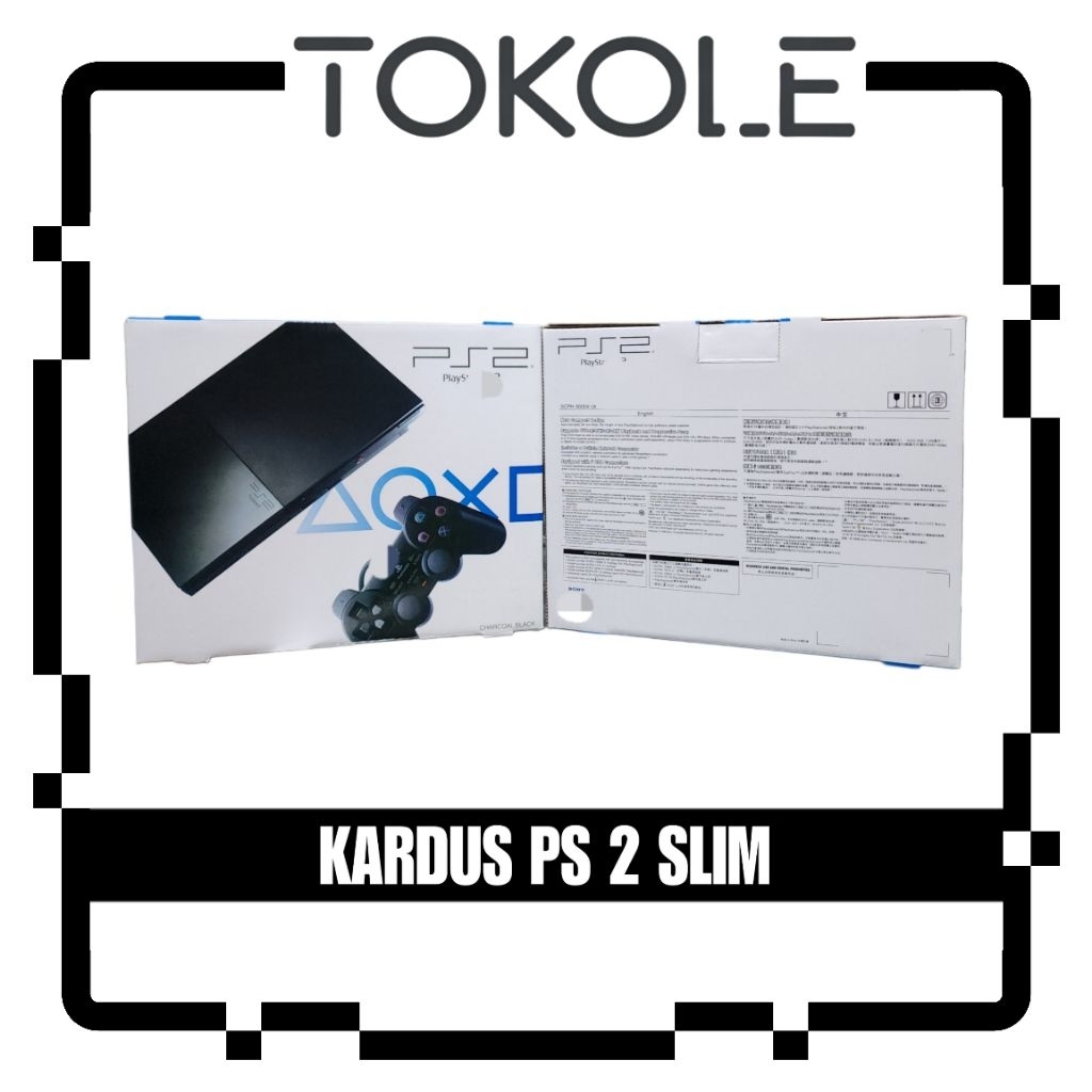 Dus PS2 Slim Lengkap Dalaman - Kardus Box PS2 Slim + Dalaman