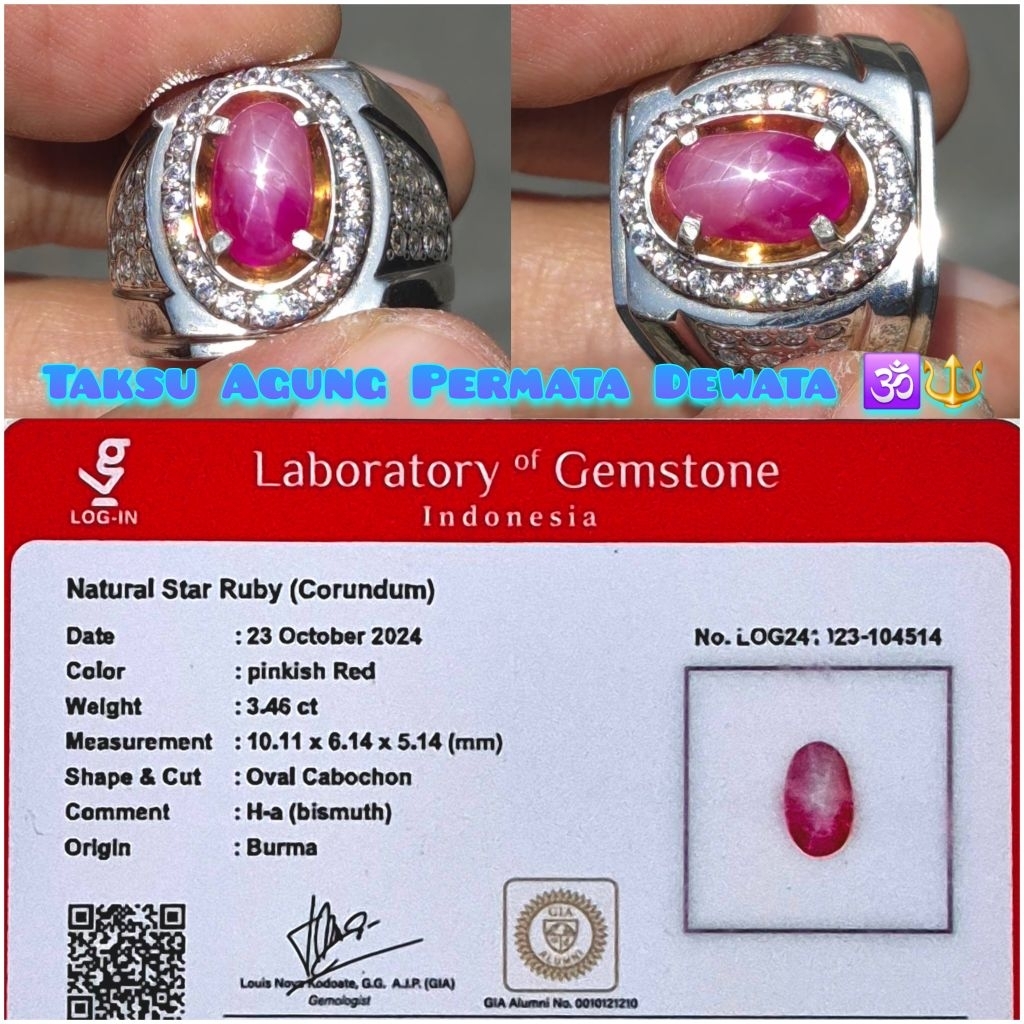 natural star ruby burma mogok mirah belang windusara memo Log In Ha ring perak