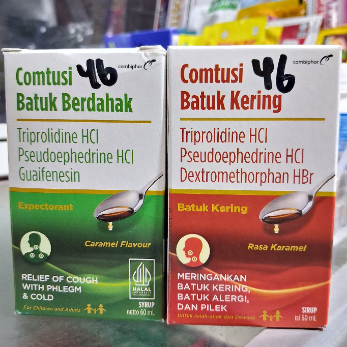 Comtusi obat batuk berdahak dan kering 60ml