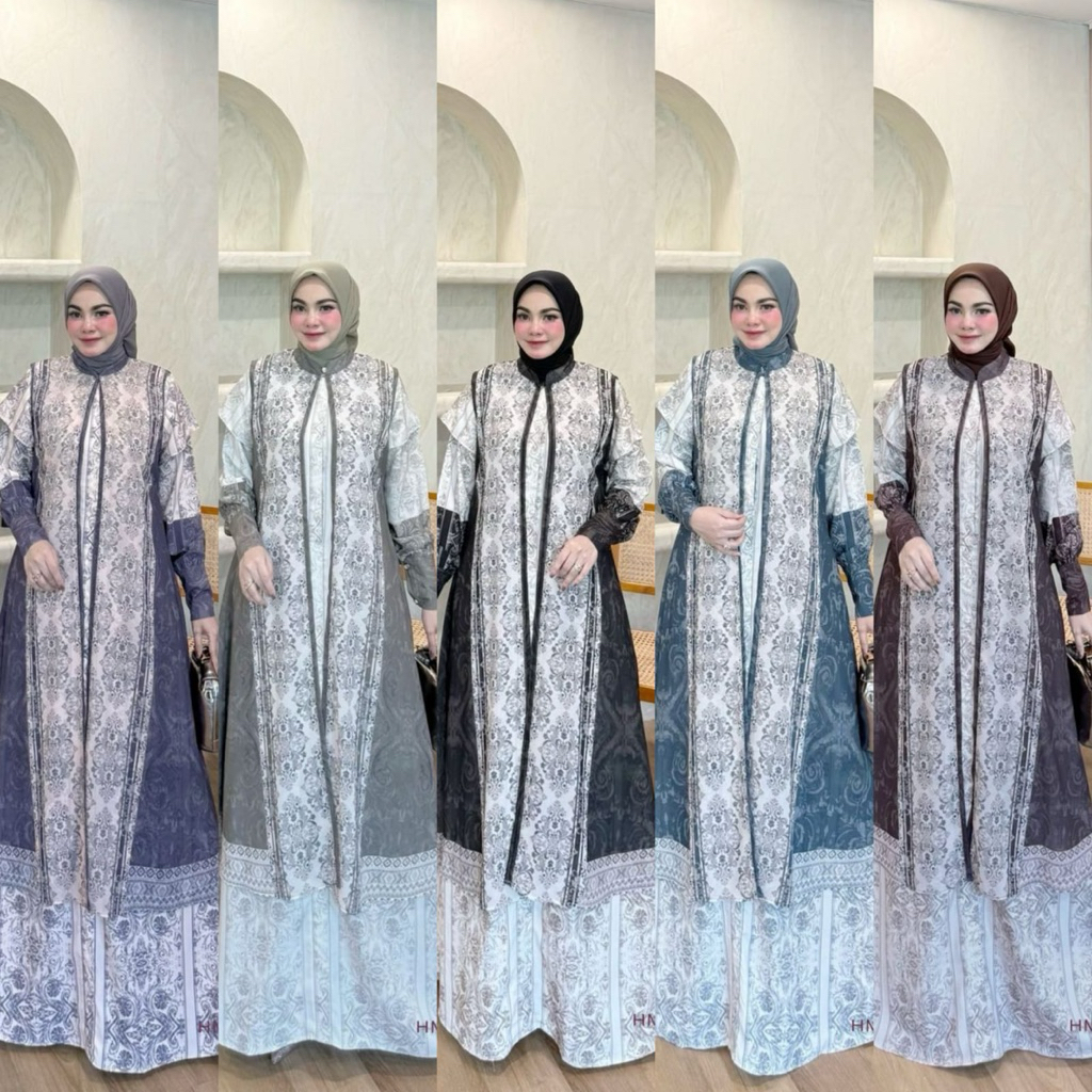 Sesha vol 9 Dress gamis terbaru ORI by Hmf