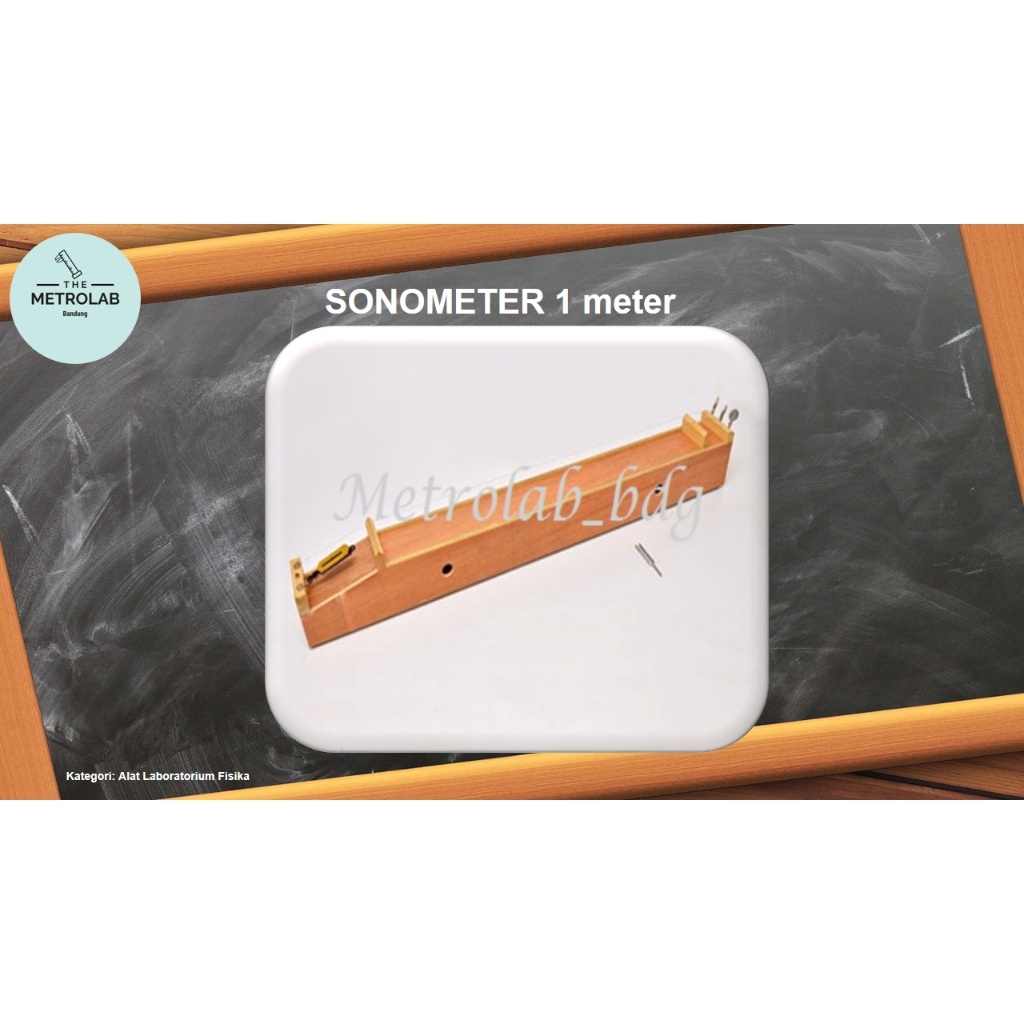 Sonometer 1 meter | Alat Percobaan Hubungan Sifat Kawat/Dawai dengan Tegangan dan Frekuensi Dawai