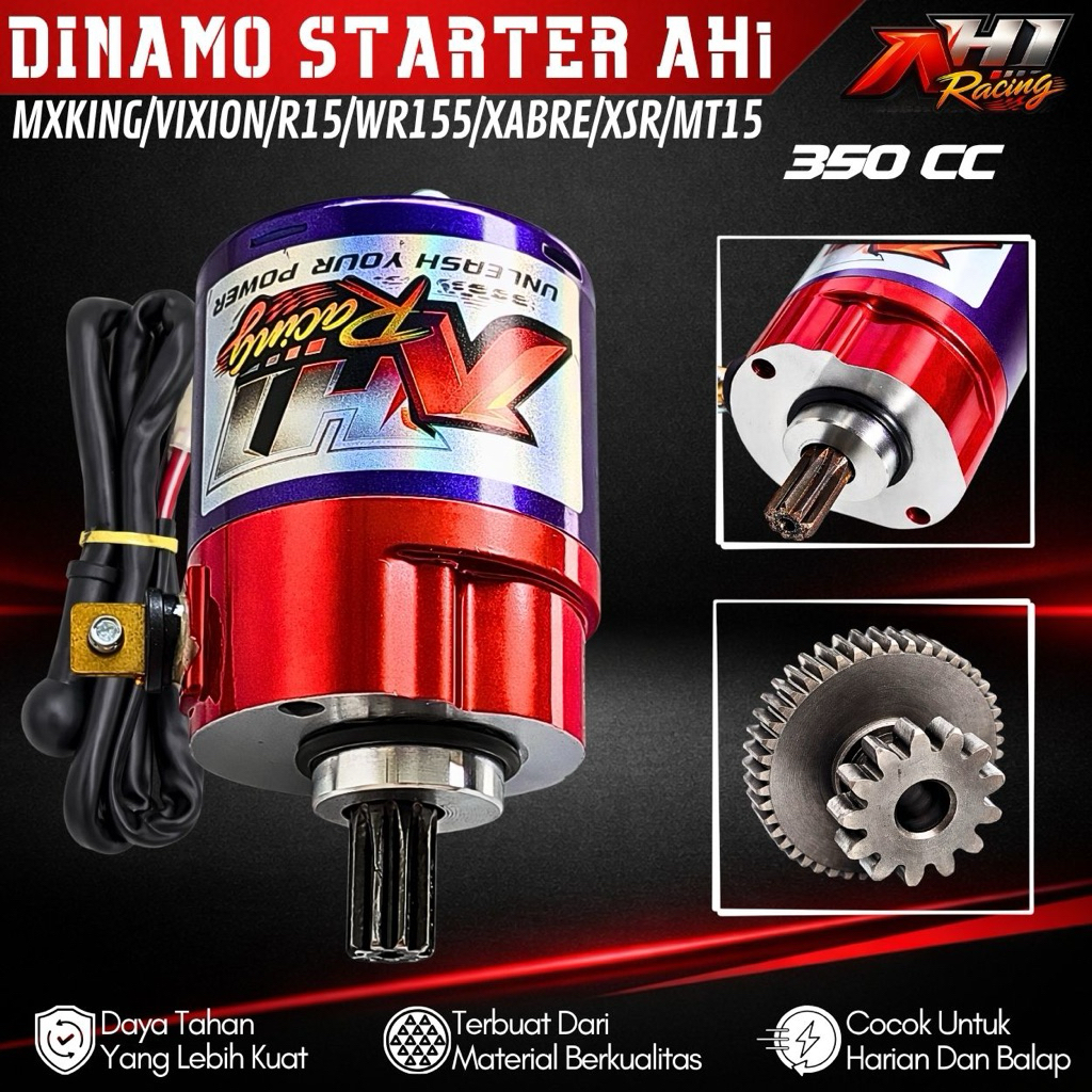 DINAMO STARTER MXKING VIXION R15 V2 V3 VVA WR 155 XSR 155 MT15 XABRE WR155 BORE UP 350 CC AH1 RACING