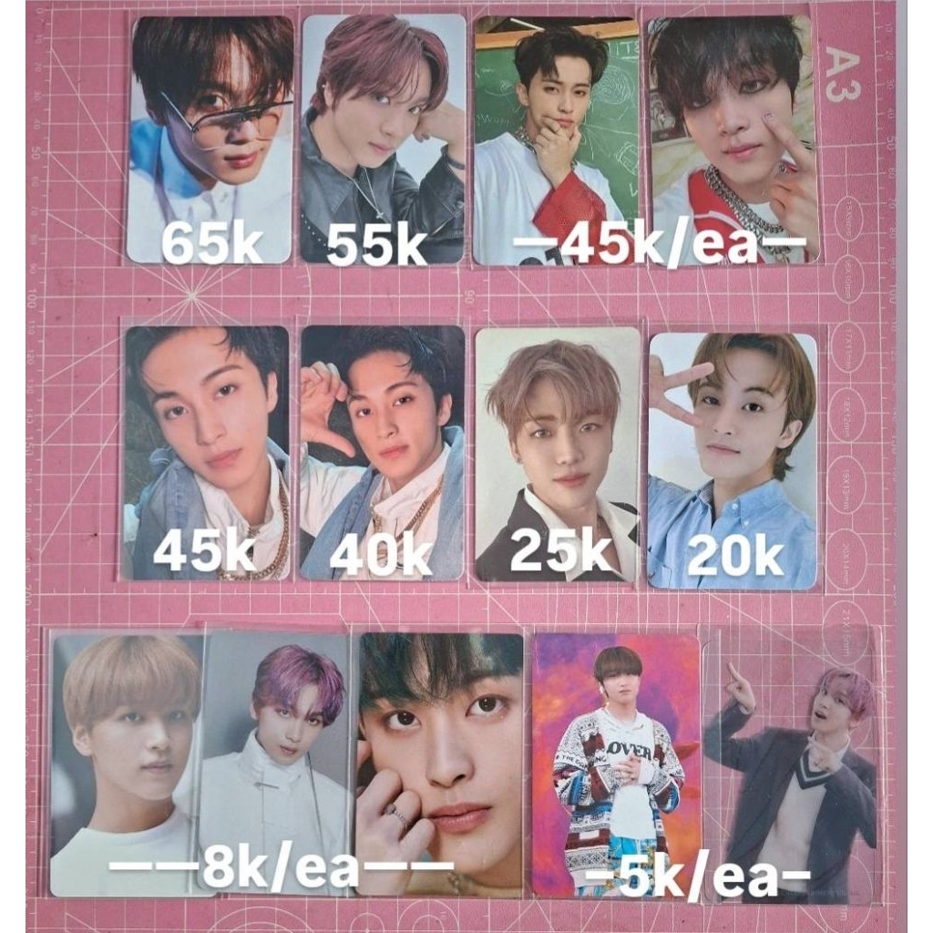 photocard pc official selca mark haechan jaemin nct album konsep taste full spread fs leather jacket