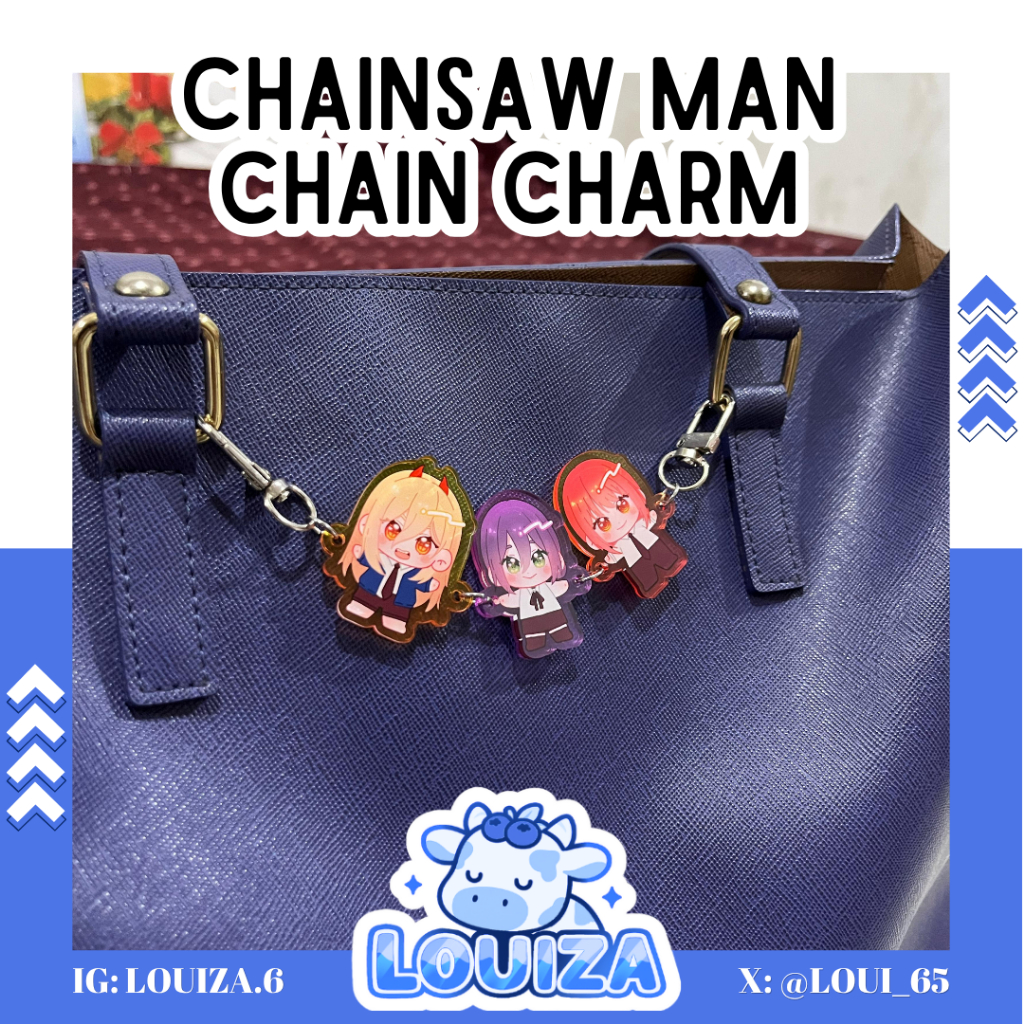 Chainsaw Man Chain Charm Acrylic Denji Aki Power Makima Reze