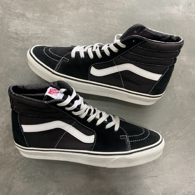 [Size 44] Vans Sk8-Hi Black White Second Original Kondisi Mulus Nominus Like New Anggap Beli Baru Ko