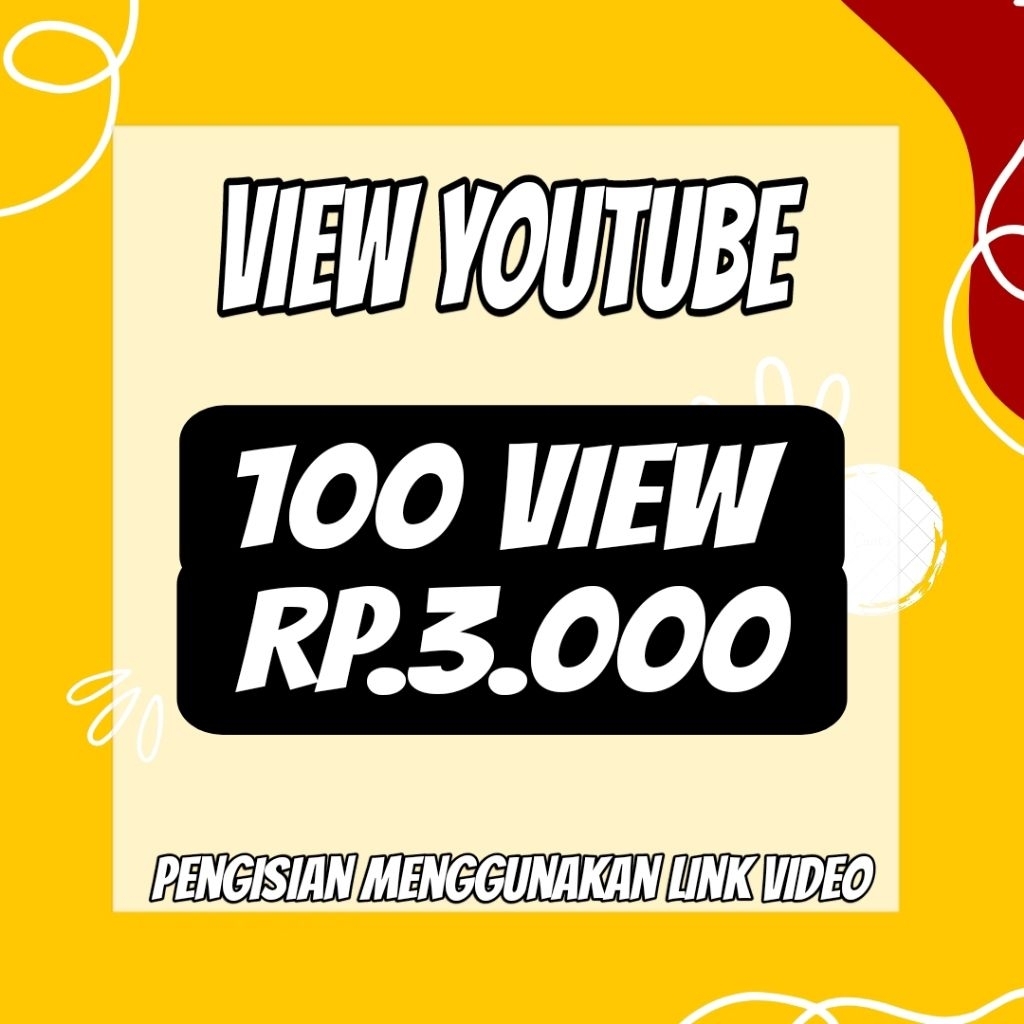 VIEW YOUTUBE BONUS LIKE MONETISASI BERGARANSI - PROSES CEPAT