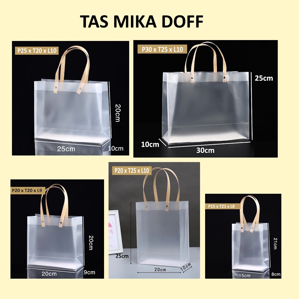Tas Bingkisan - Mika PP Doff Transparan