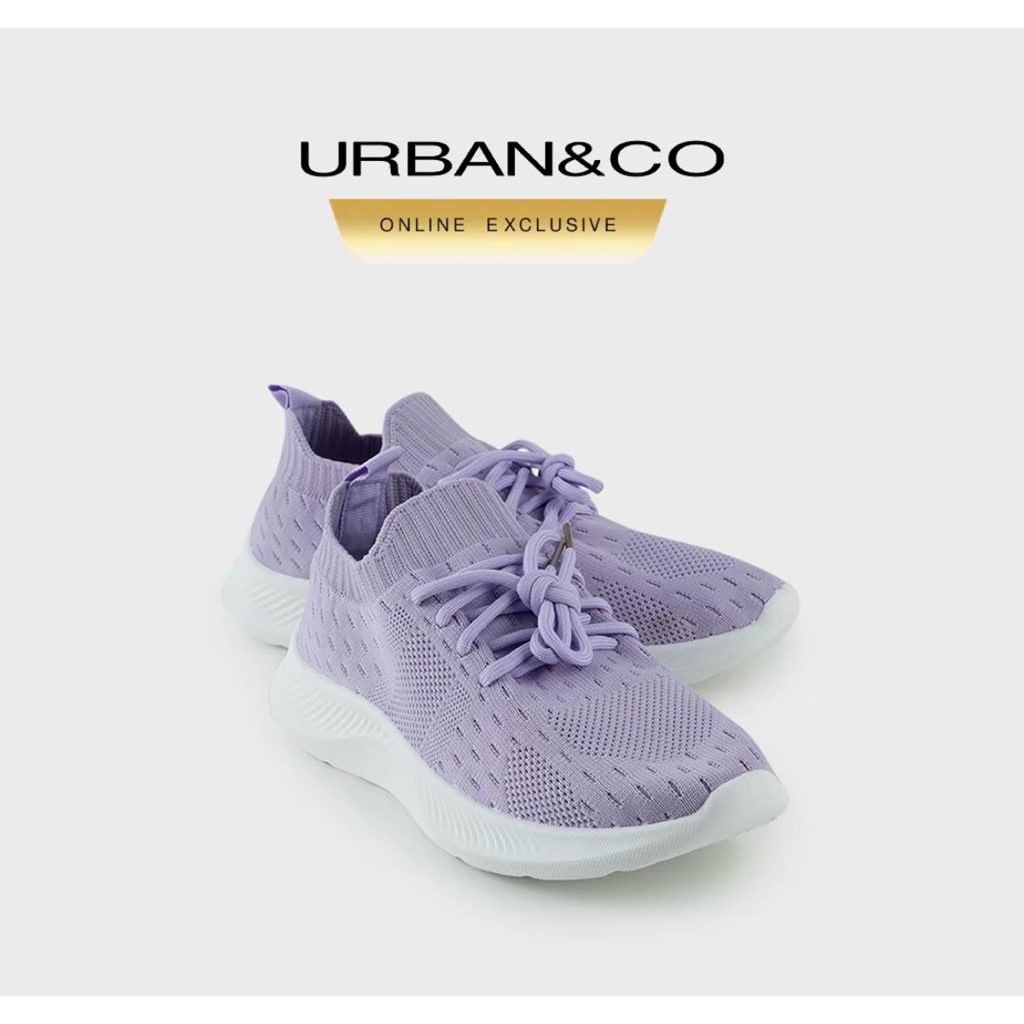 URBAN & CO ESSENTIALS SEPATU WANITA SNEAKERS ELAKSHI PURPLE 41
