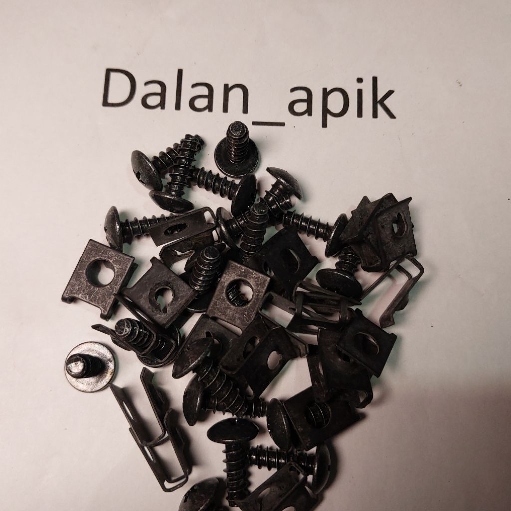 baut body hitam ori 20pcs yamaha