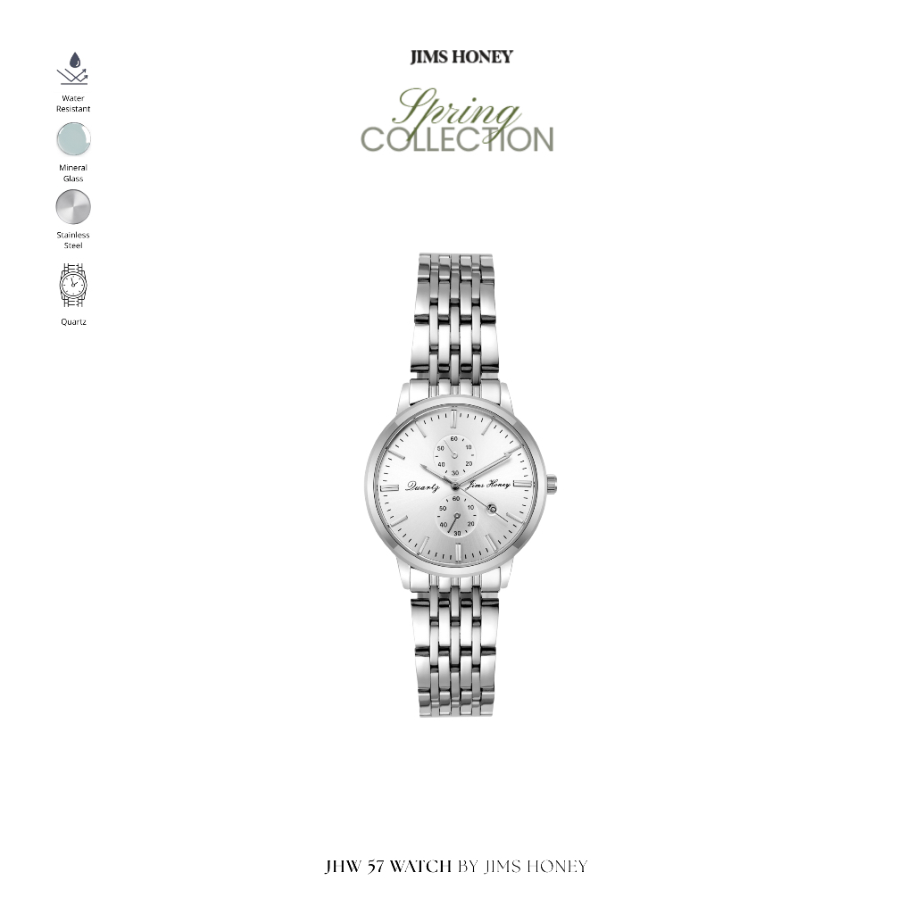 JIMS HONEY - JHW 57 | Spring Collection 2026  - Jam Tangan Couple Pria &  Wanita Free Box Jam tangan