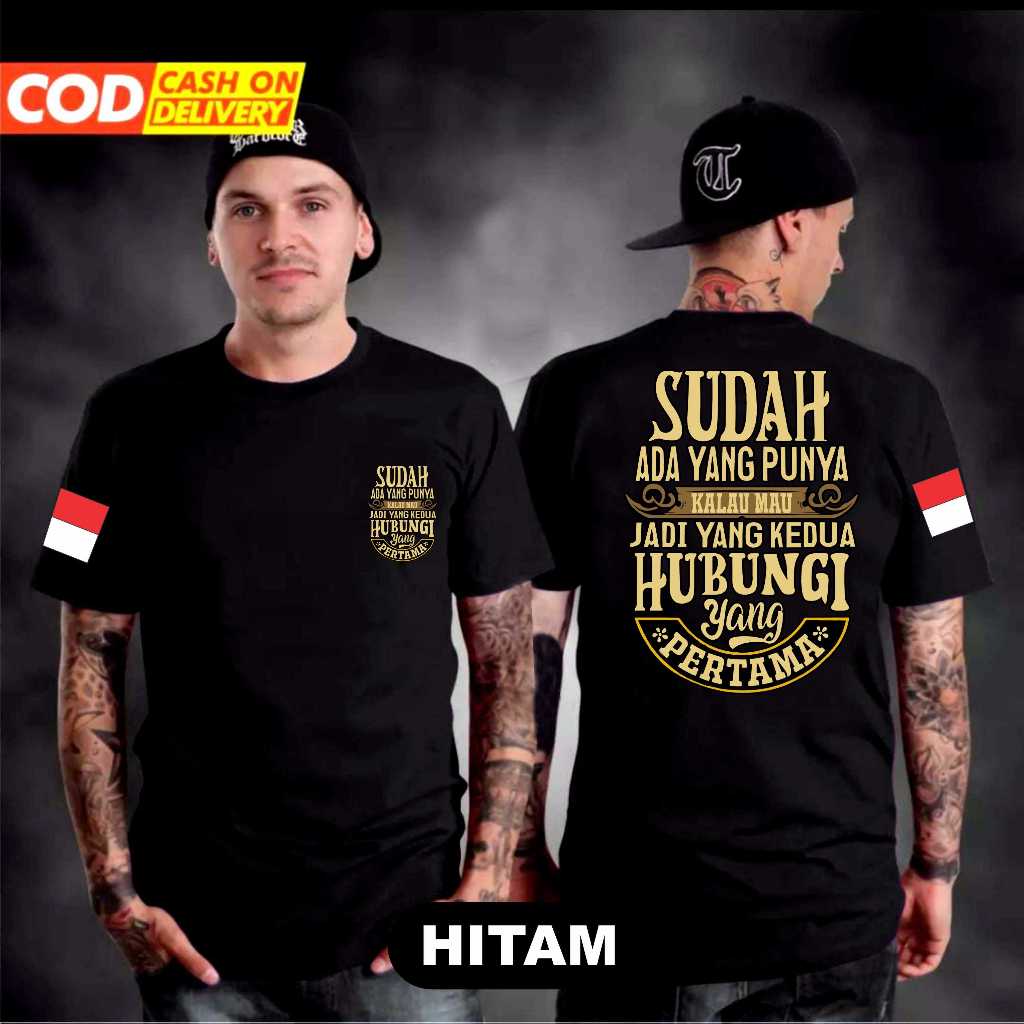 Kaos distro dewasa kata kata sudah ada yang punya / kaos oblong lengan pendek pria
