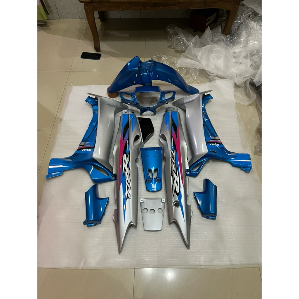 Paket fullset body halus fizr fullset body fiz r limited edition biru relaxa silver lis biru pink