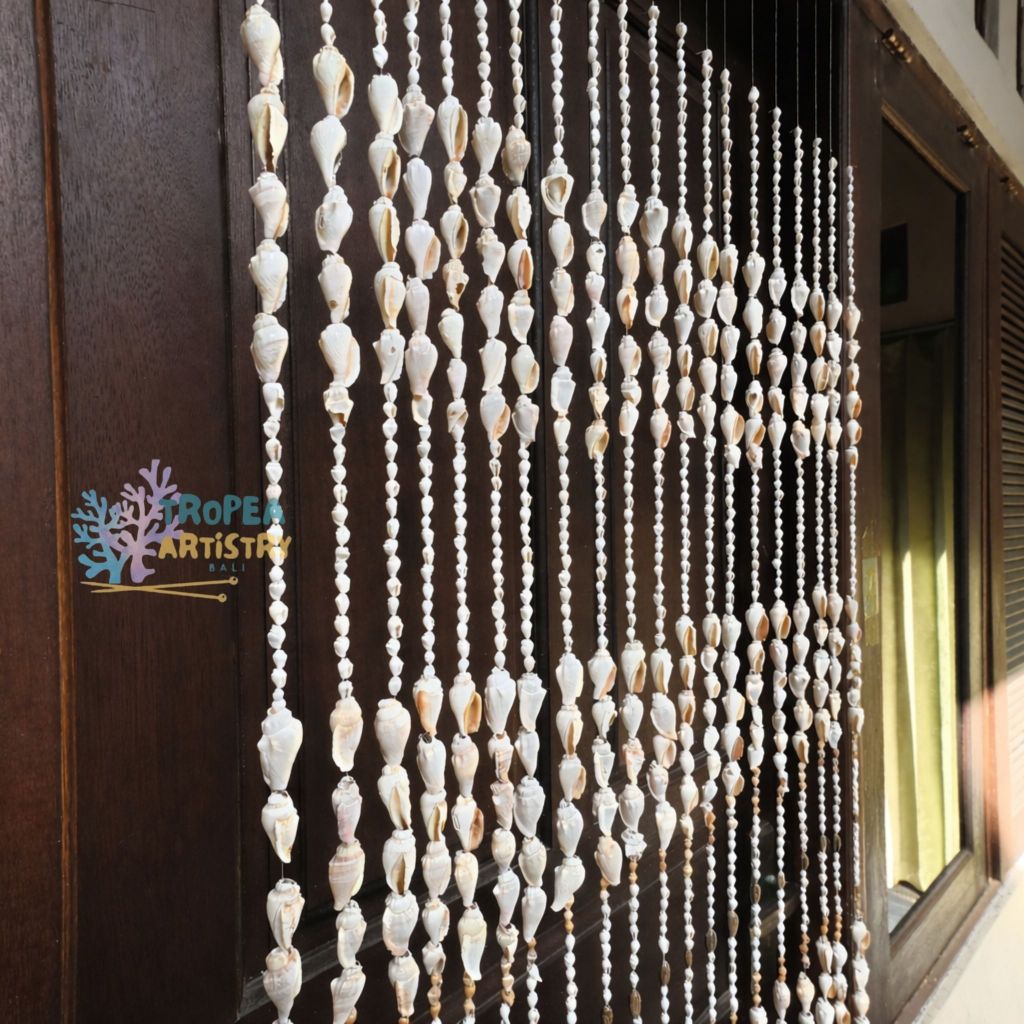 Tirai Kerang Pintu Aesthetic Boho Bali